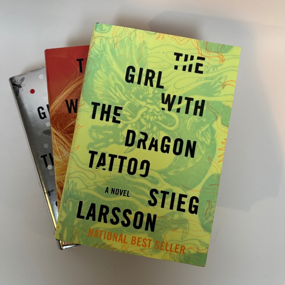 Girl With The Dragon Tattoo - Three Original  Books by Stieg Larsson